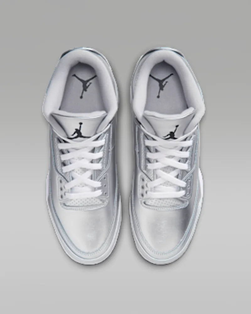 Metallic Silver/White/Black