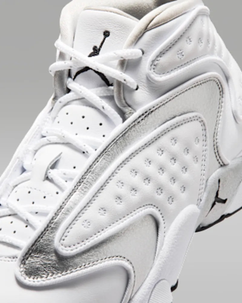 White/Black/Metallic Silver