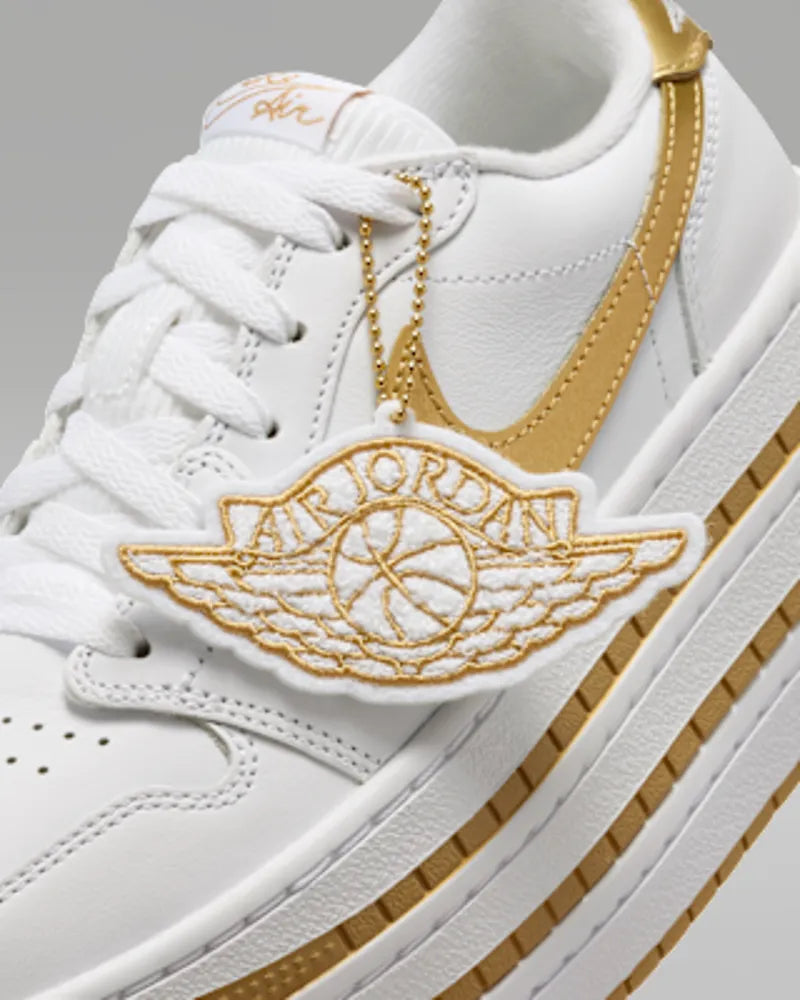 White/Metallic Gold/White