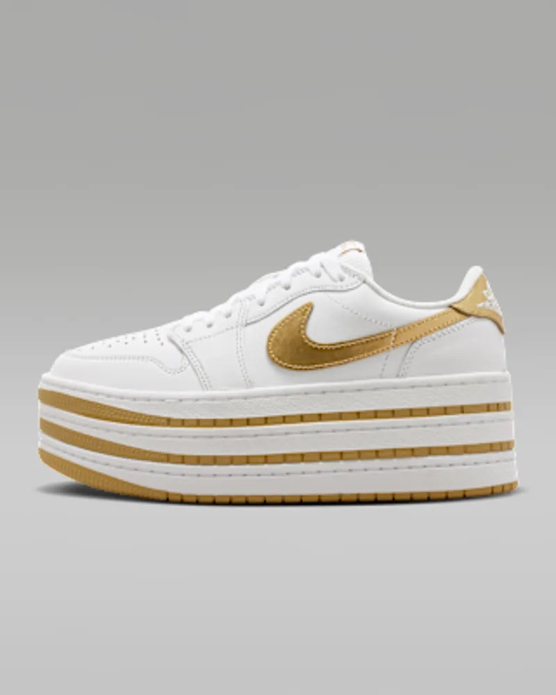 White/Metallic Gold/White