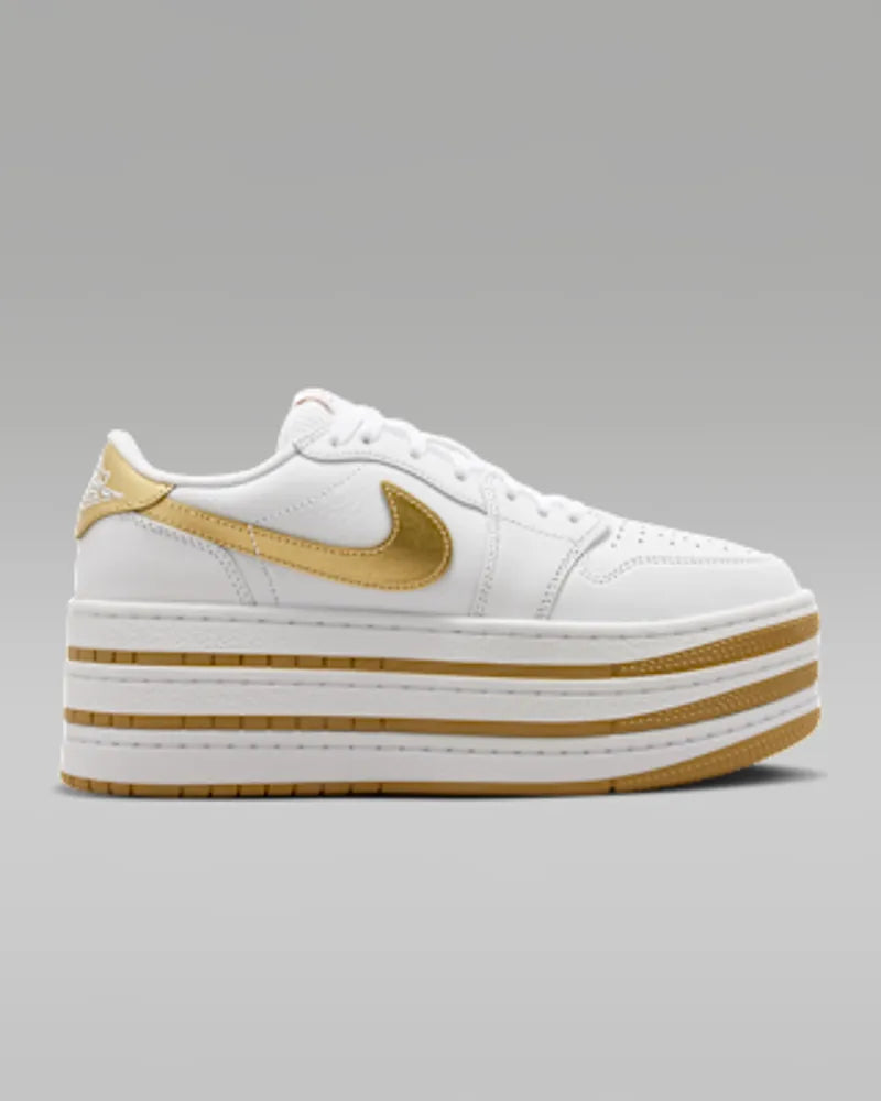 White/Metallic Gold/White
