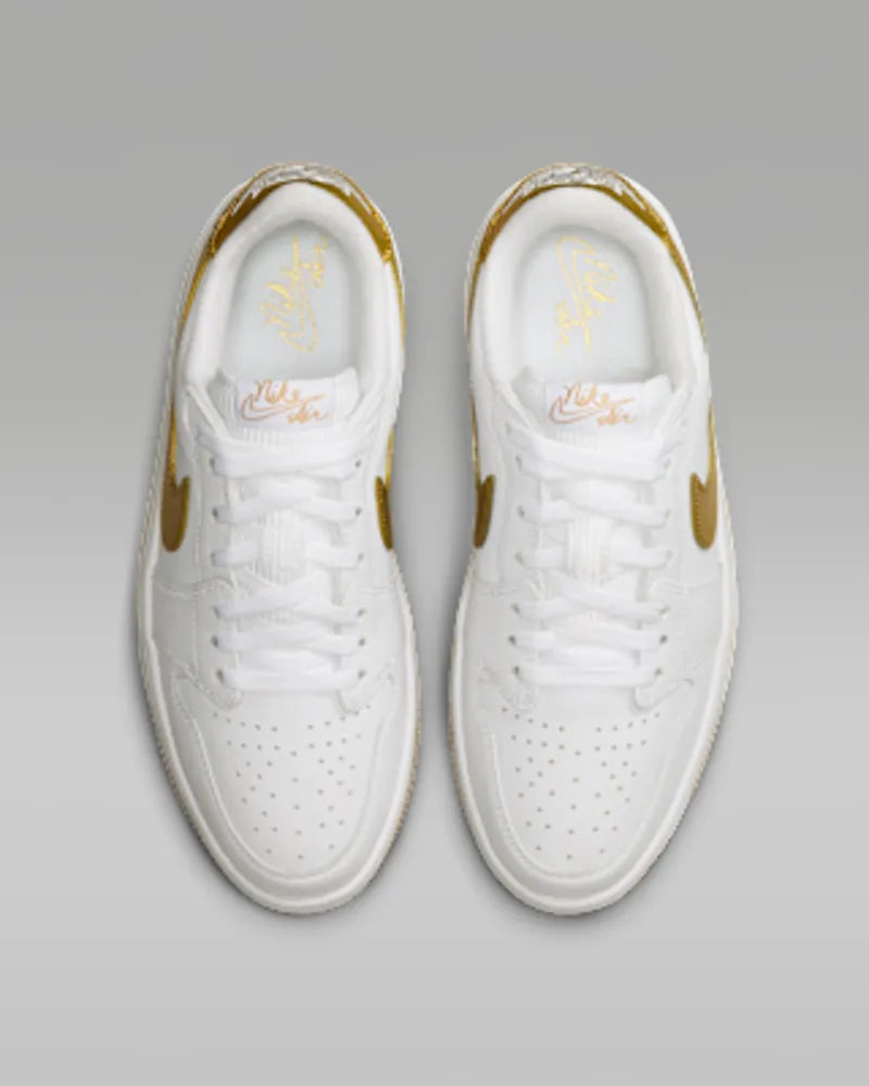White/Metallic Gold/White