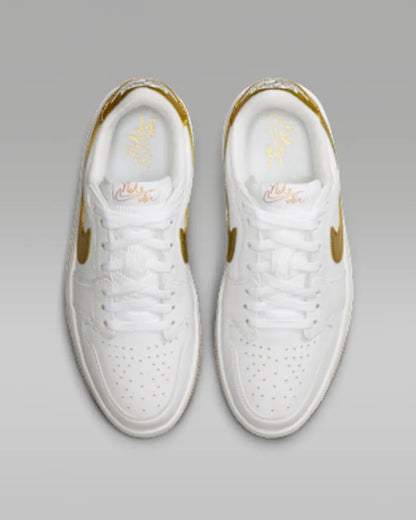 White/Metallic Gold/White