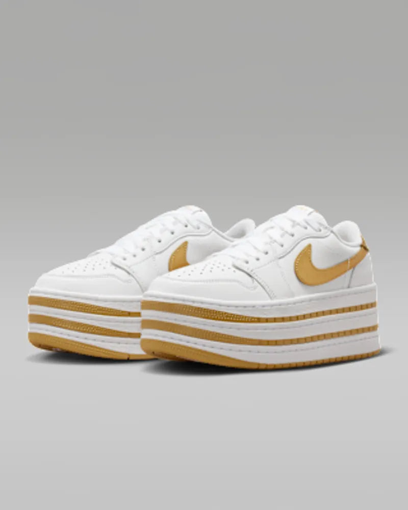 White/Metallic Gold/White