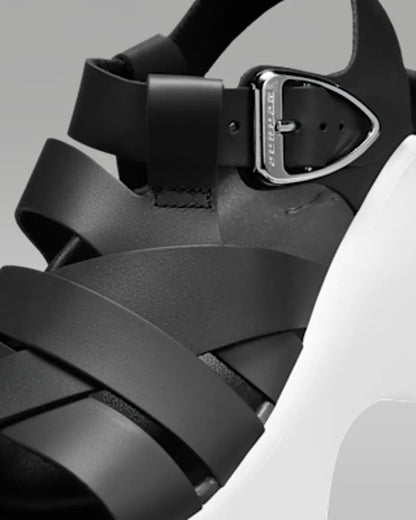 Black/White/Metallic Silver